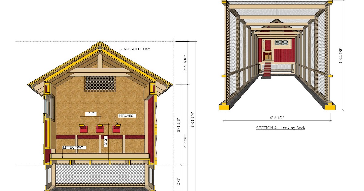 Курятник своими руками чертежи с размерами