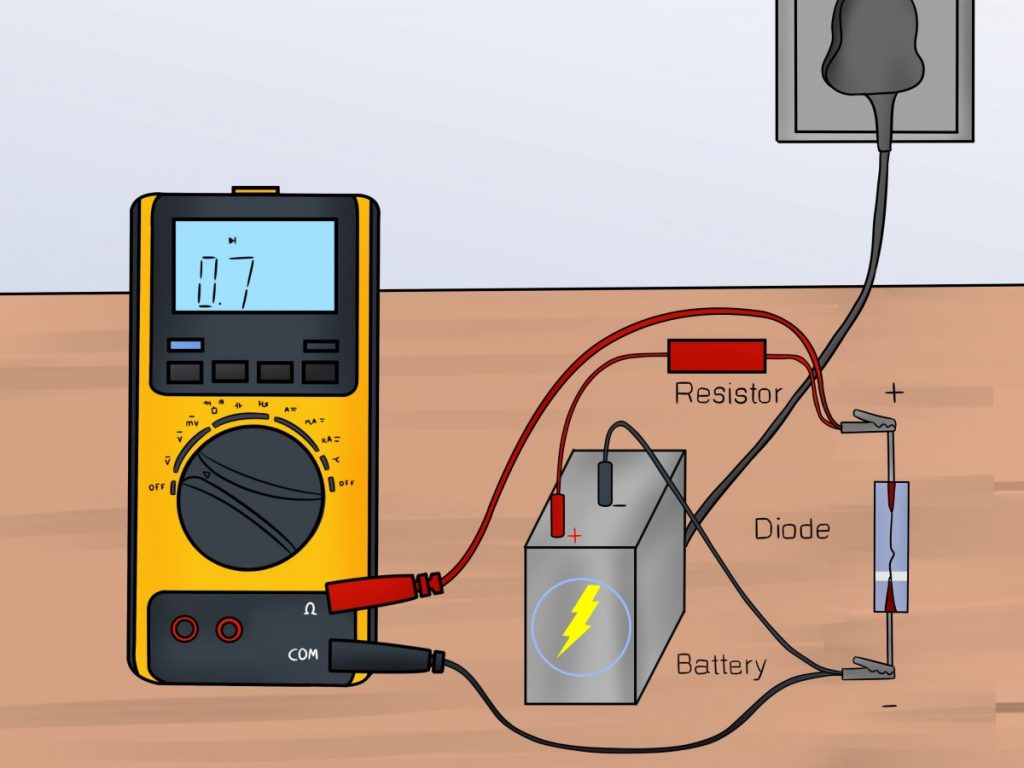 Как измерить ток мультиметром схема