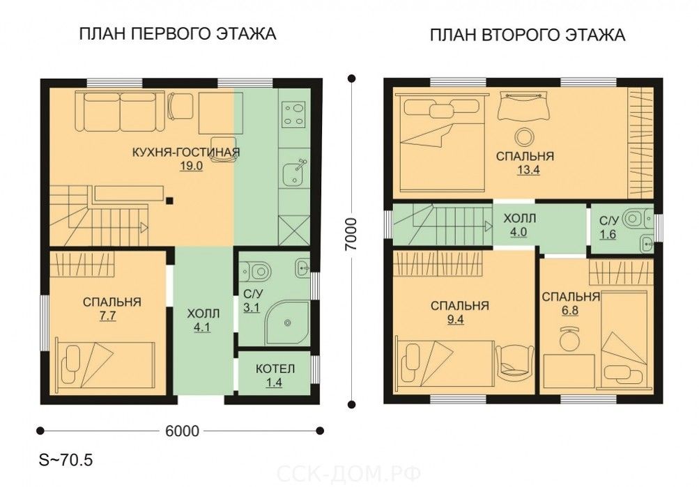 Проект дома 85 м2