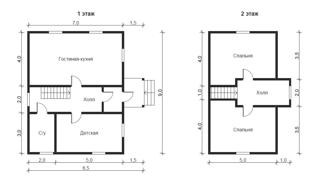 План дома 5 8