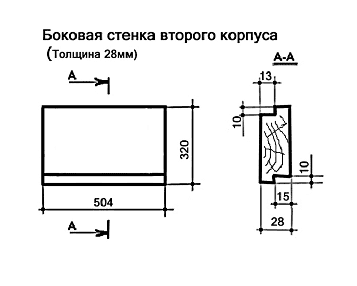 Дадан 10 рамочный улей чертежи