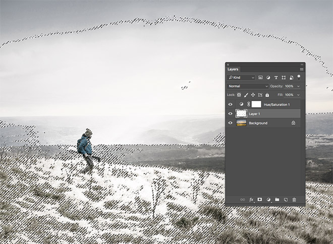 Summer to Winter conversion in Adobe Photoshop