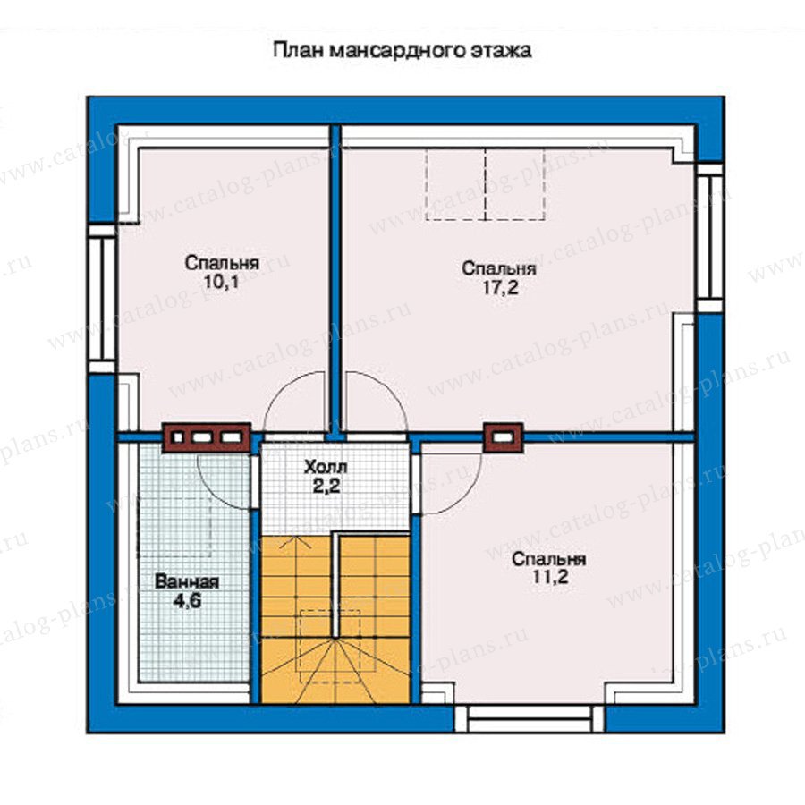 Планировка мансардного дома