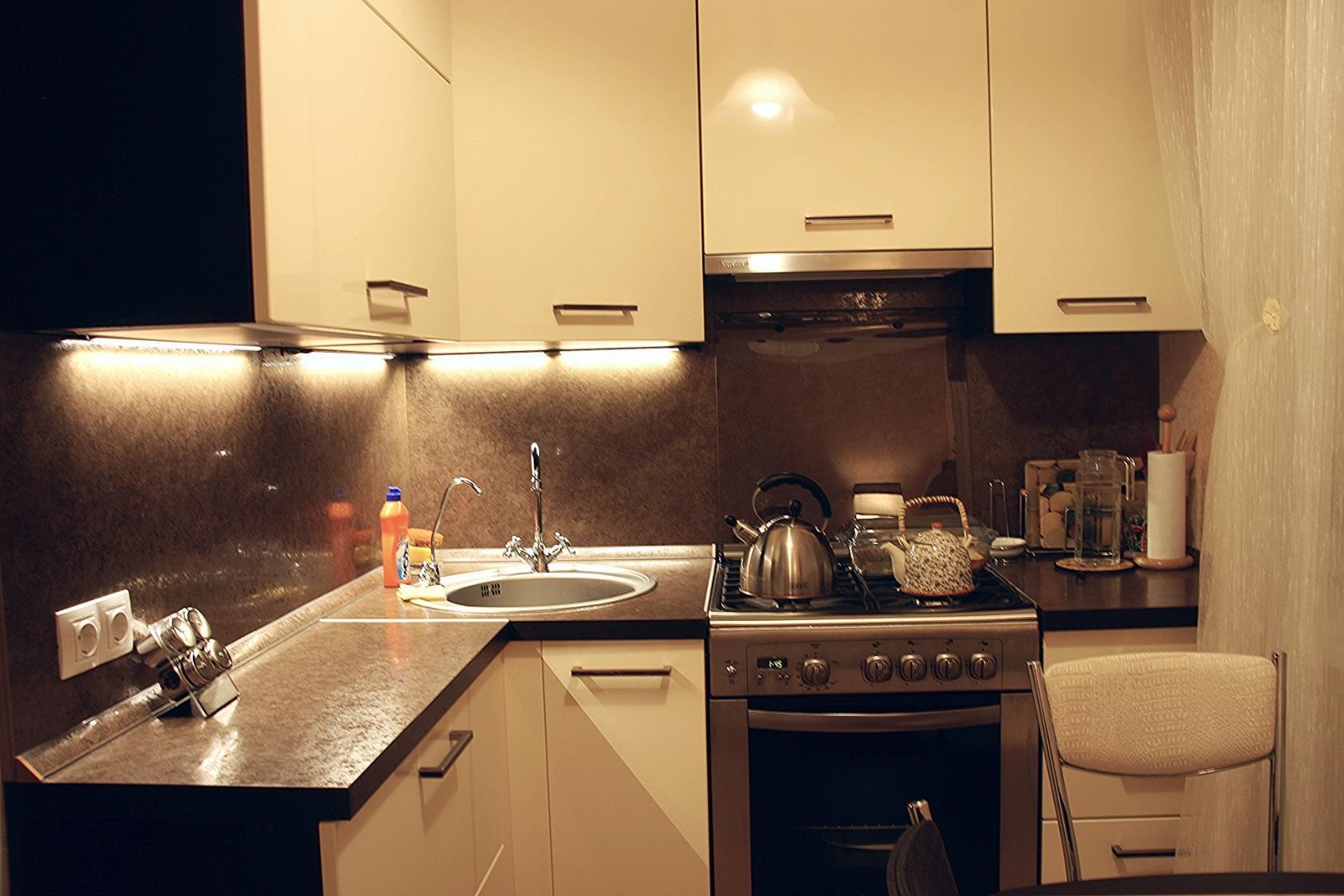 кухни фото реальные квартиры 6 метров