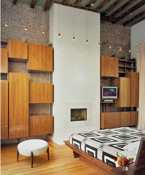 modern bedroom fireplace designs