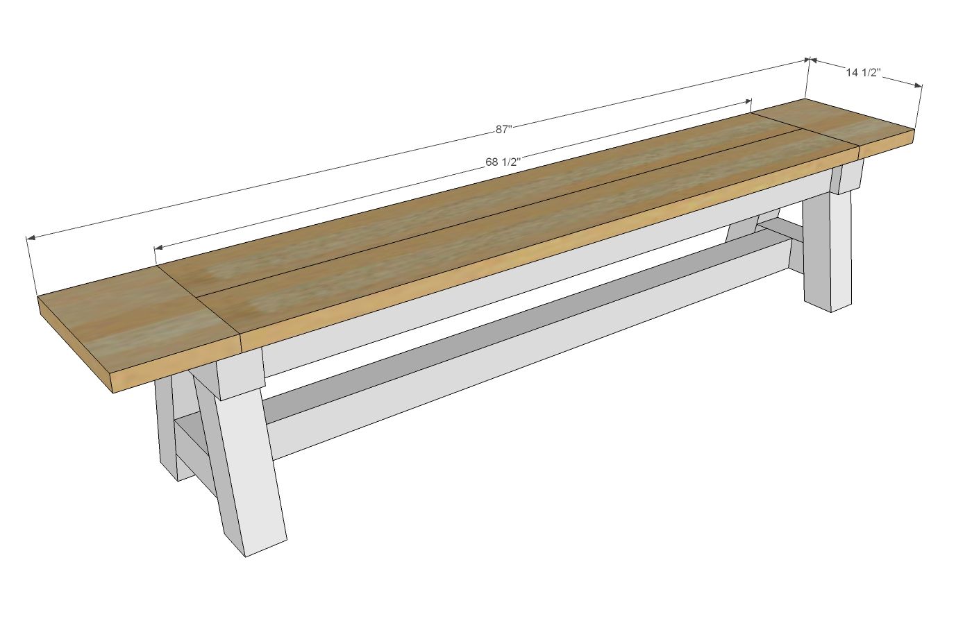 Скамья Wood Bench Plans