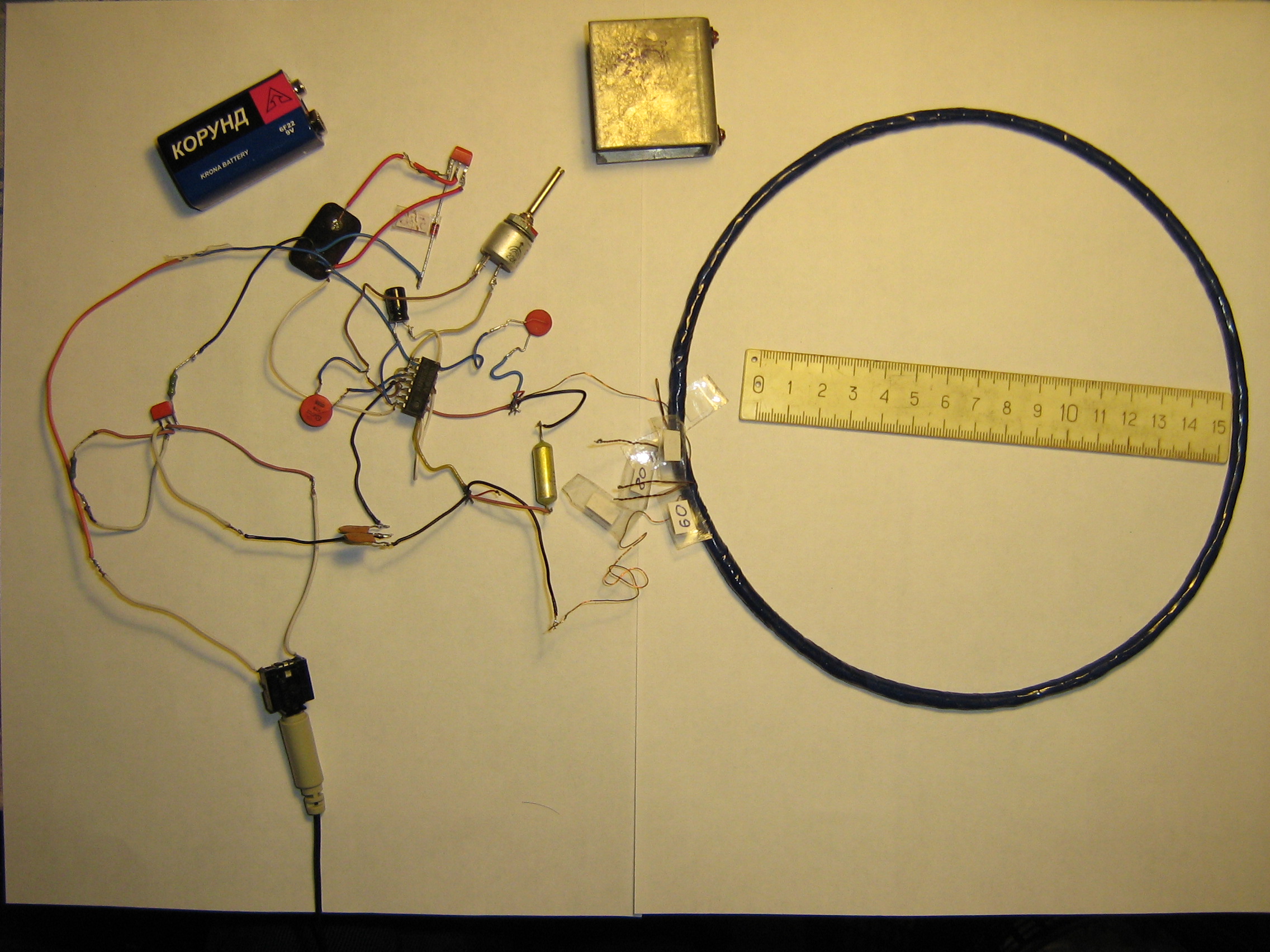 Металлоискатель сделать самому в домашних условиях схема и размеры