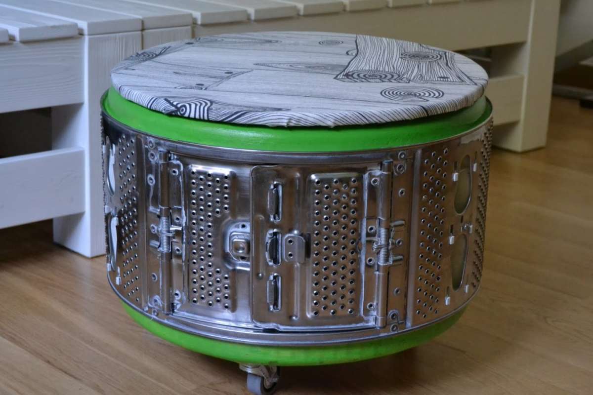 Столик из барабана от стиральной машины