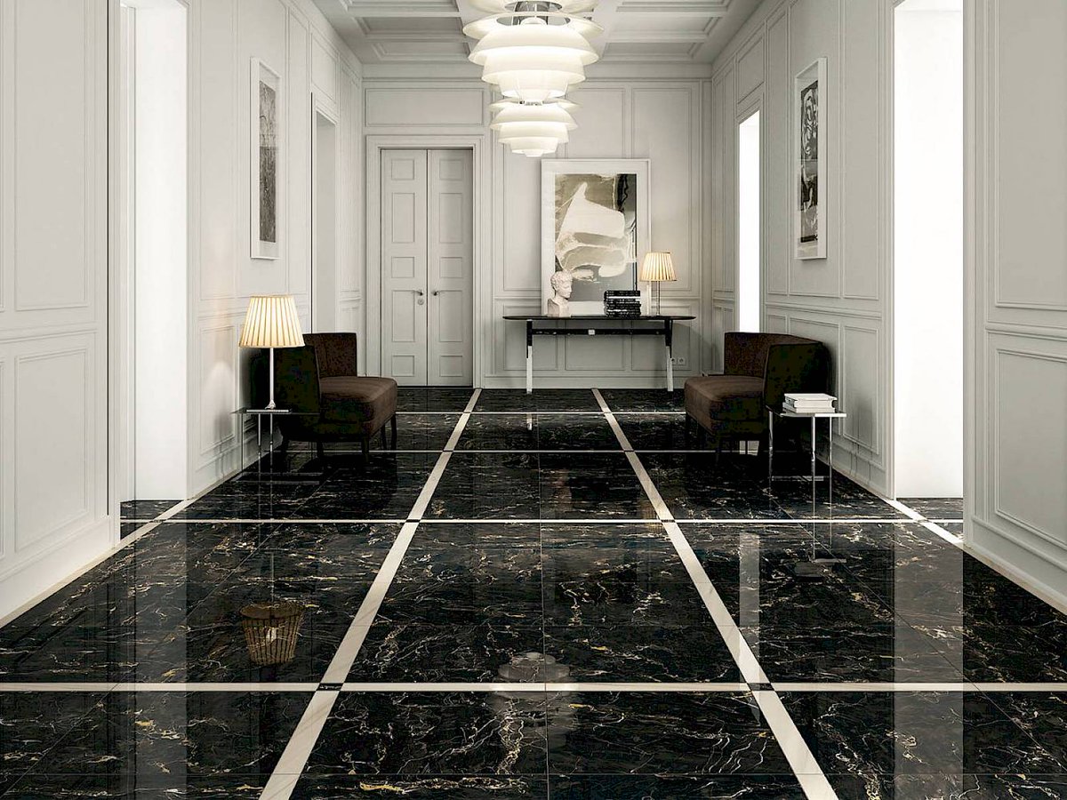 Black Marble керамогранит 60x60 коридор