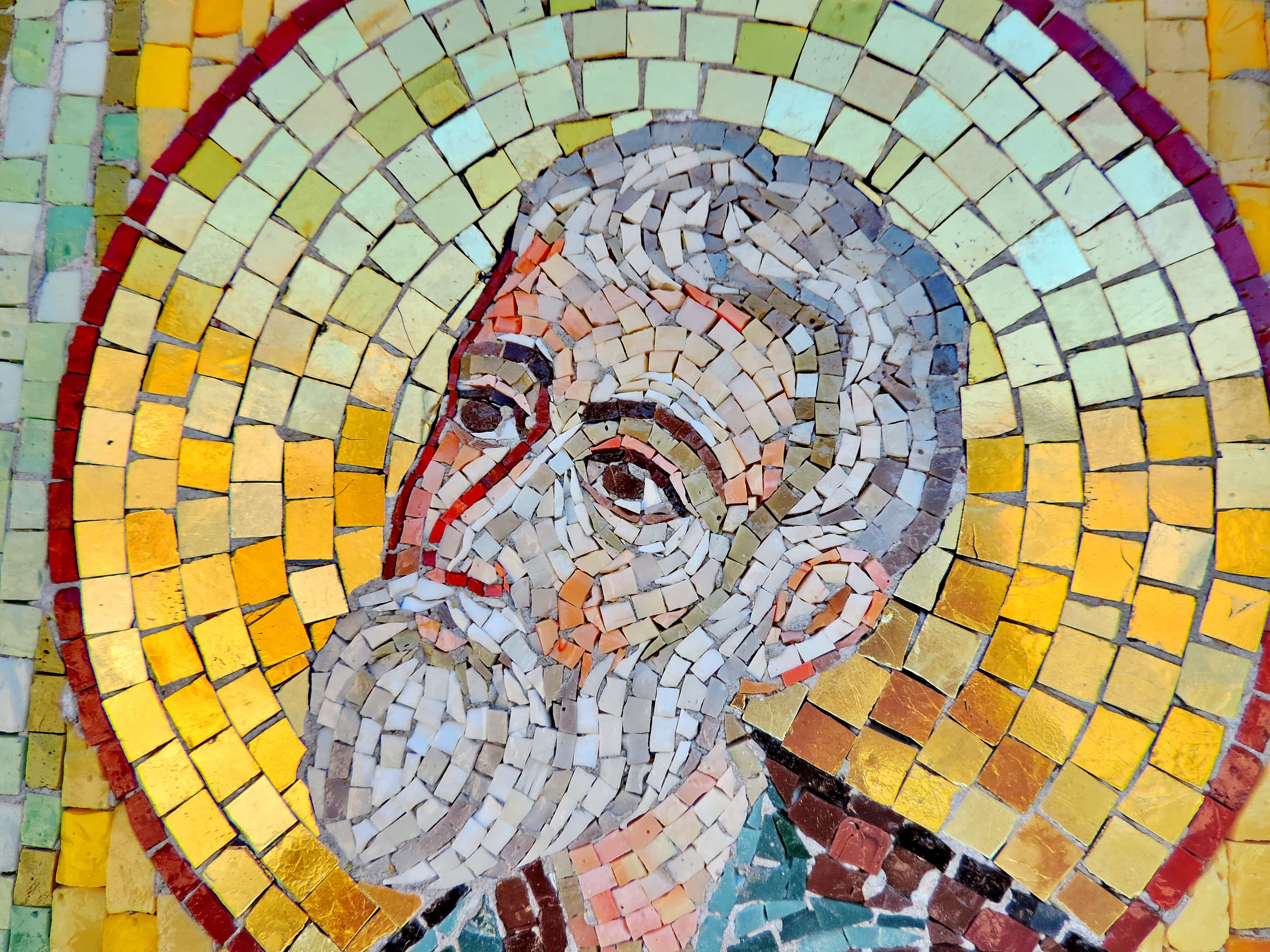 Фреска смальта мозайка в Византии