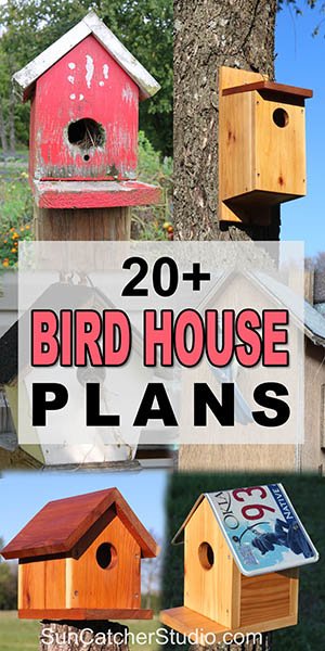 Collection of free, simple, easy to build birdhouse plans.