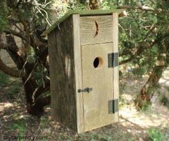 Outhouse style birdhouse