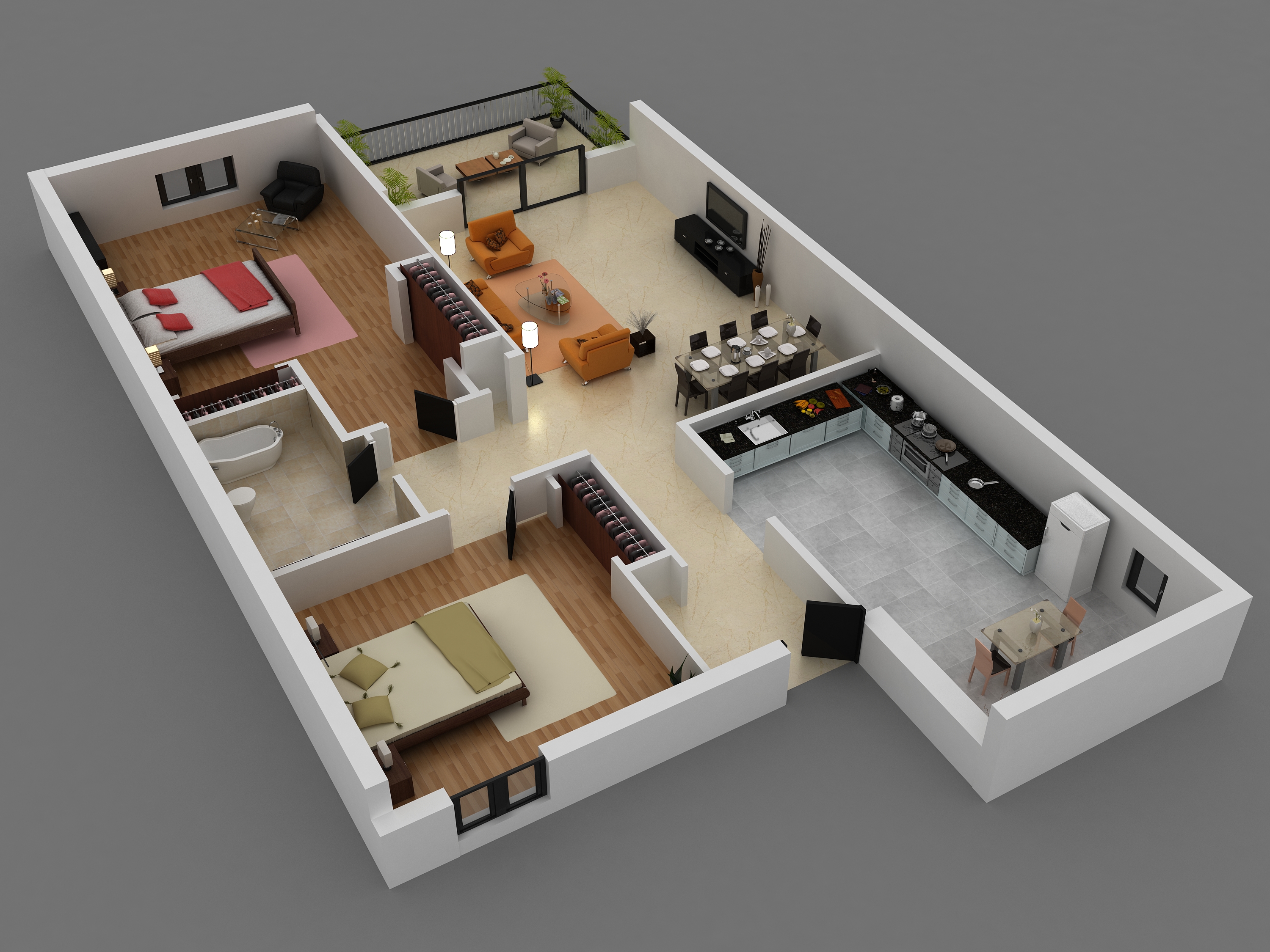 Floorplan 3d проекты