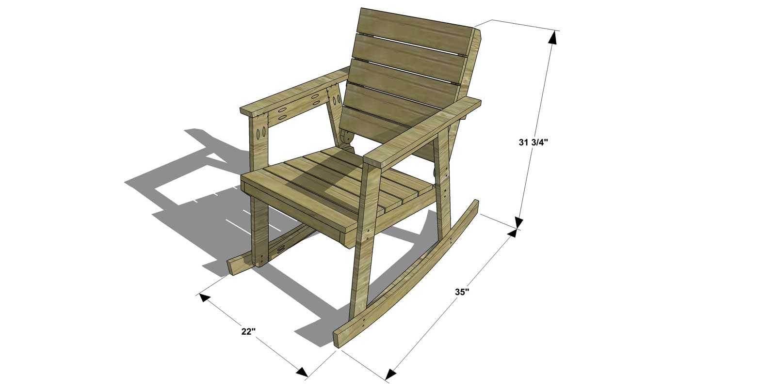 Кресло-качалка своими руками чертежи из дерева
